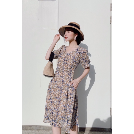 Đầm xoè hoa nhí dạo phố đi làm Mini Dress Petystore D009 | BigBuy360 - bigbuy360.vn