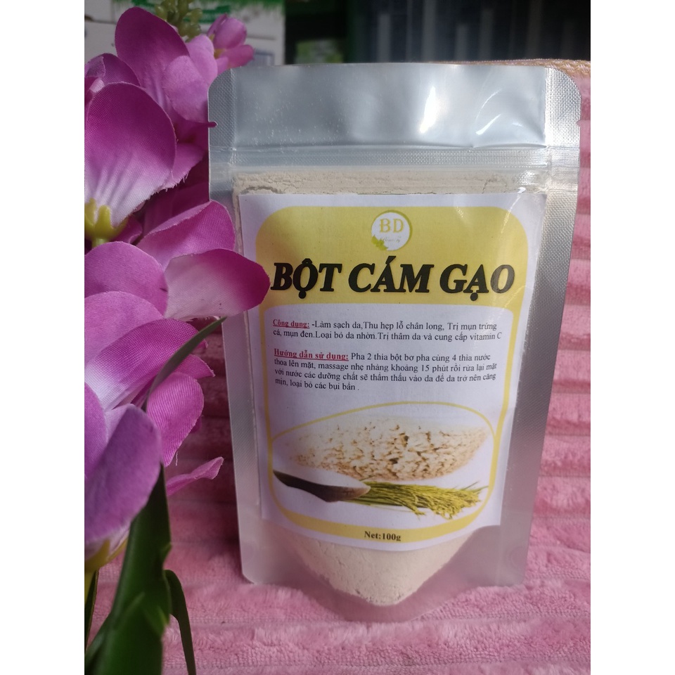 Mặt Nạ Bột Cám Gạo Sữa Nguyên Chấ.t - Hữu Cơ