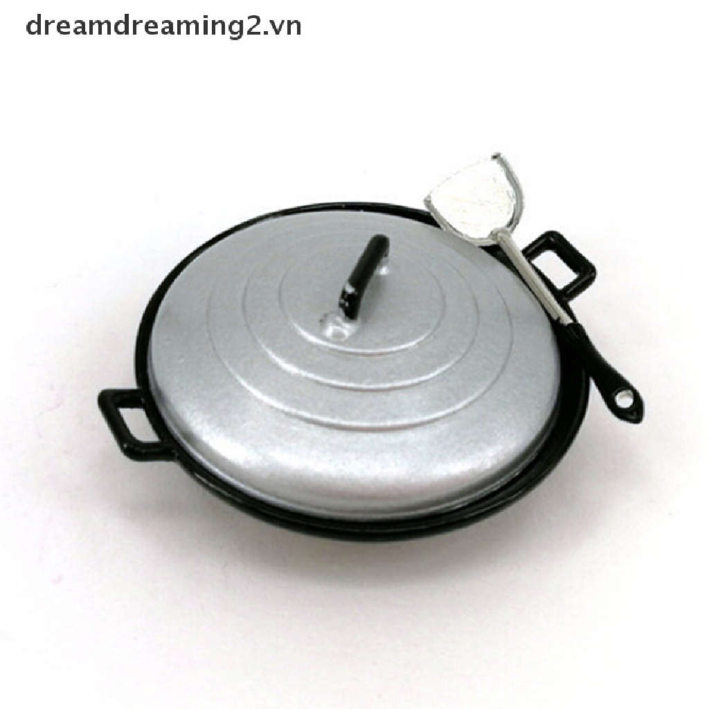 Bộ 3 Mô Hình Chảo Tỉ Lệ 1 / 12 Dành Cho Búp Bê