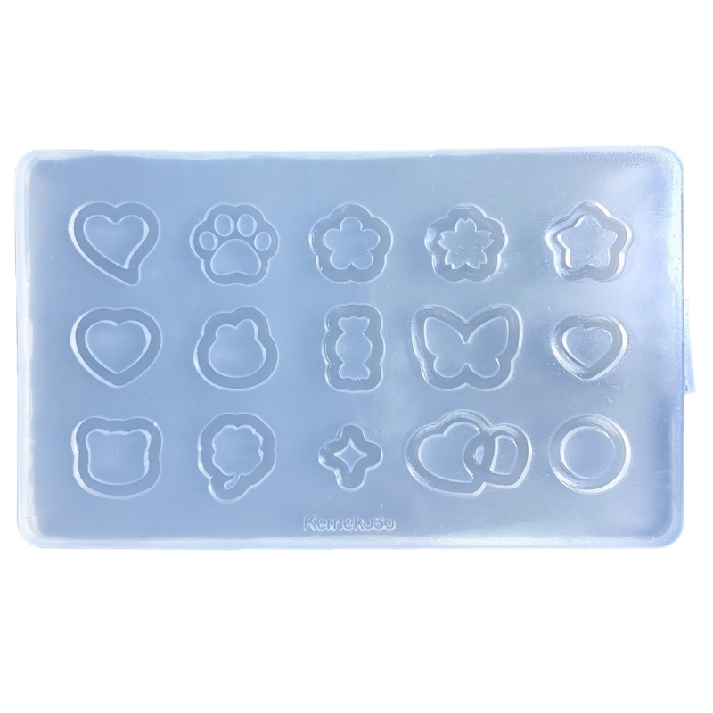 Khuôn Silicon Làm Mặt Dây Chuyền / Móc Khóa Hình Bình Lắc Nước DIY