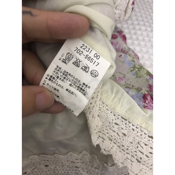 Áo voan hoa dáng dài