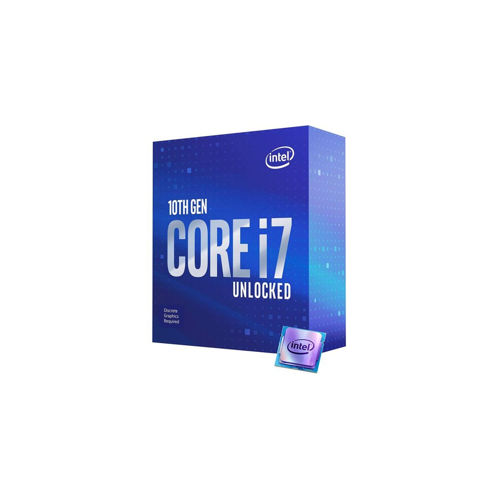 CPU Intel Core i7-10700KF  LGA 1200 - Box Công ty - BH 36T
