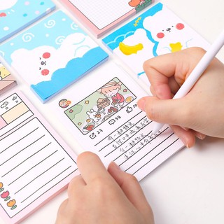 Set 50 Giấy Note Ghi Chú Kiểu Hoạt Hình Hàn Quốc
