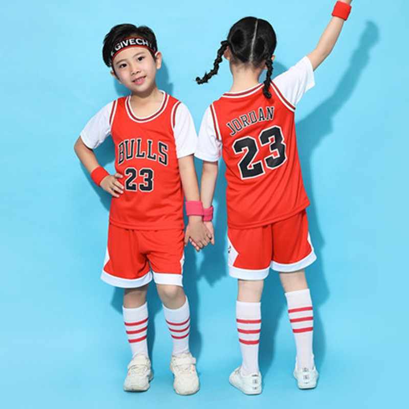 Bộ Quần Áo Bóng Rổ Jersey Chicago Bulls 23 Thời Trang Cho Bé