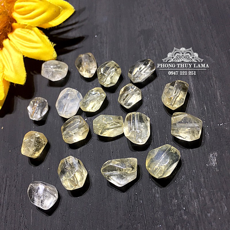 Nguyên liệu đá citrine thô 3171, 3170