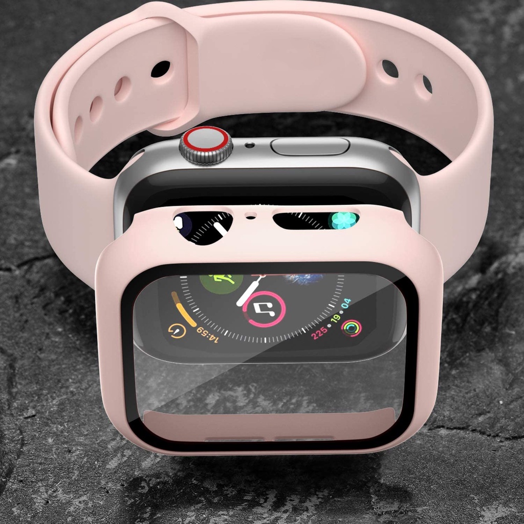 Toàn Bộ Kính Cường Lực Nhựa Cứng 41mm 45mm Bảo Vệ Màn Hình Đồng Hồ apple watch series 7