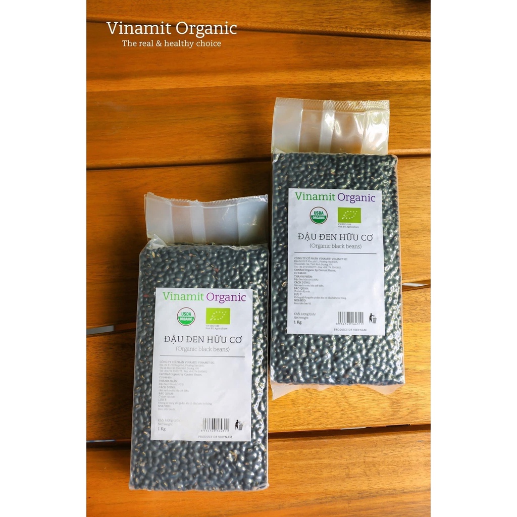 ĐẬU ĐEN XANH LÒNG HỮU CƠ VINAMIT 1Kg