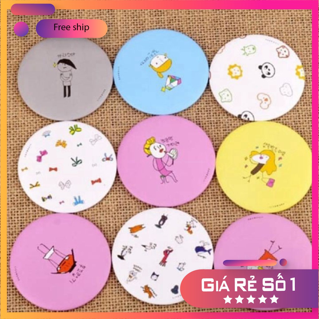 (sale) Gương Mini Phong Cách Hàn Quốc Dễ Thương