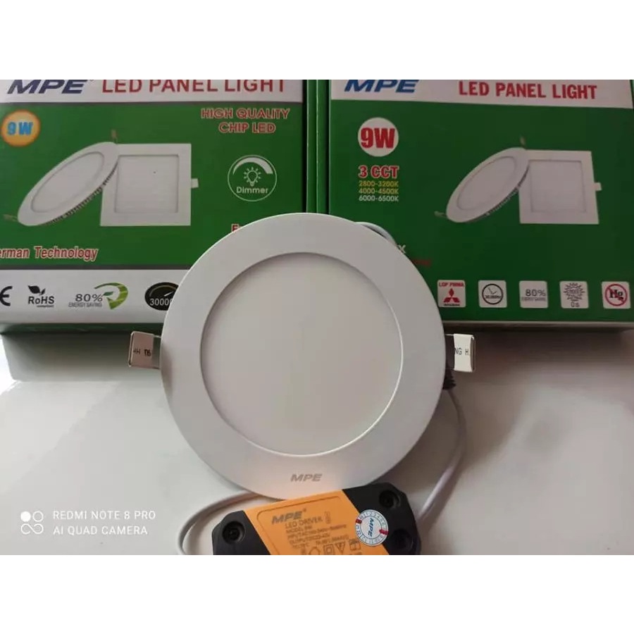 ĐÈN LED ÂM TRẦN 9w MPE bảo hành 2 năm hàng chính hãng