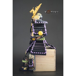 Búp bê Samurai , búp bê Nhật Bản .  Y5 TÍM ĐEN