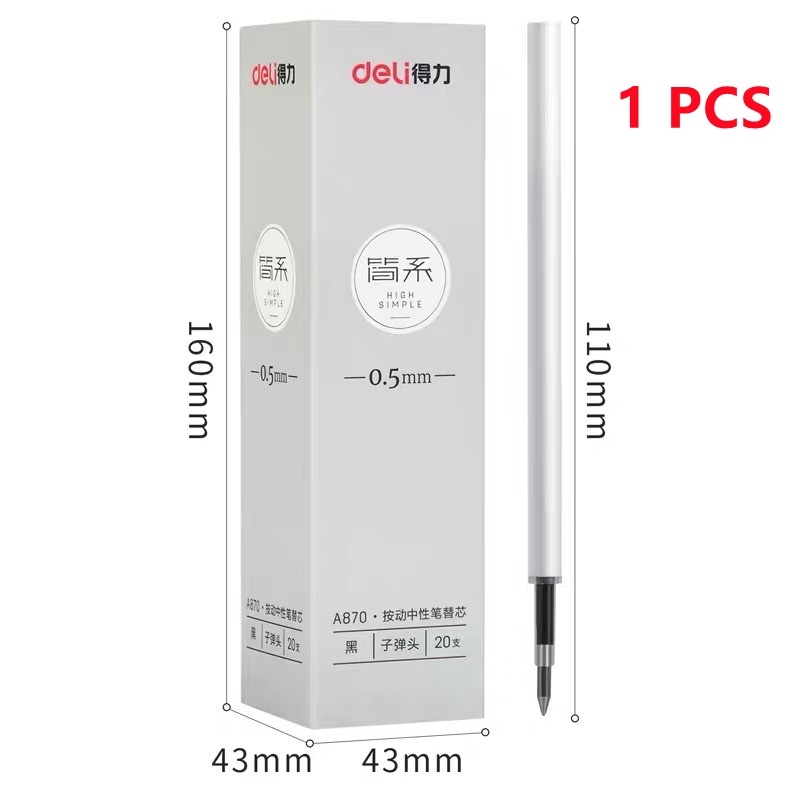 Bút Mực Gel Ngòi 0.5Mm Vỏ Trong Suốt Nhỏ Gọn Tiện Dụng