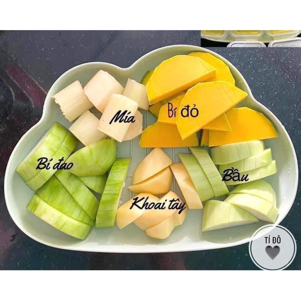 Khay mây ăn dặm, khây đựng thức ăn cho bé (được chọn màu)