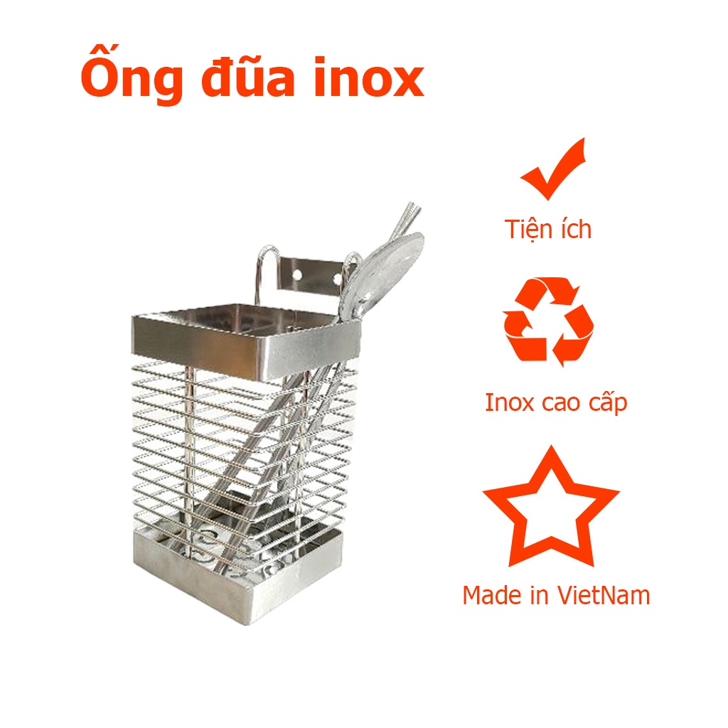 Ông đựng đũa inox cao cấp  Foodcom không han gỉ