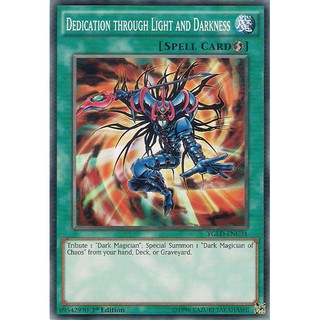 Thẻ bài Yugioh: YGLD-ENC31 – Dedication Through Light And Darkness – C