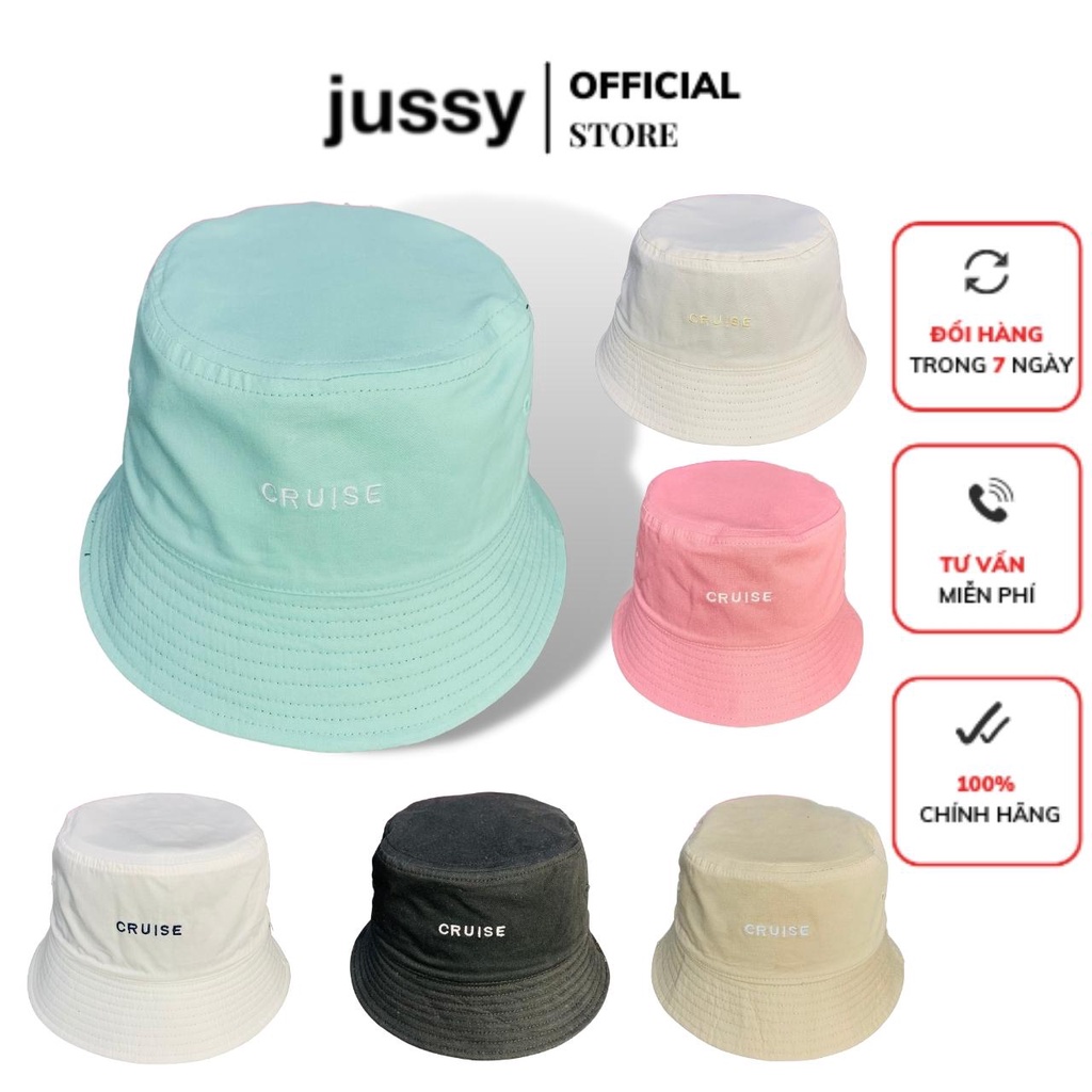 Mũ Bucket Cruise 2 Mặt 2 Màu Jussy Fashion Nhiều Màu Hot Form Nón Tai Bèo Nam Nữ Thời Trang Unisex Chất Vải Cotton