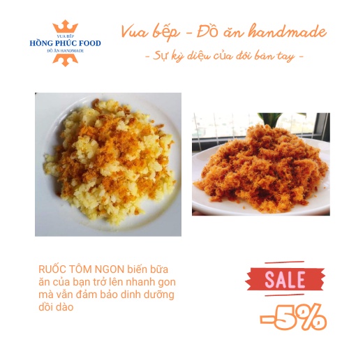 Ruốc tôm thịt Vân Đồn Quảng Ninh Handmade thượng hạng Hồng Phúc (500g) | BigBuy360 - bigbuy360.vn