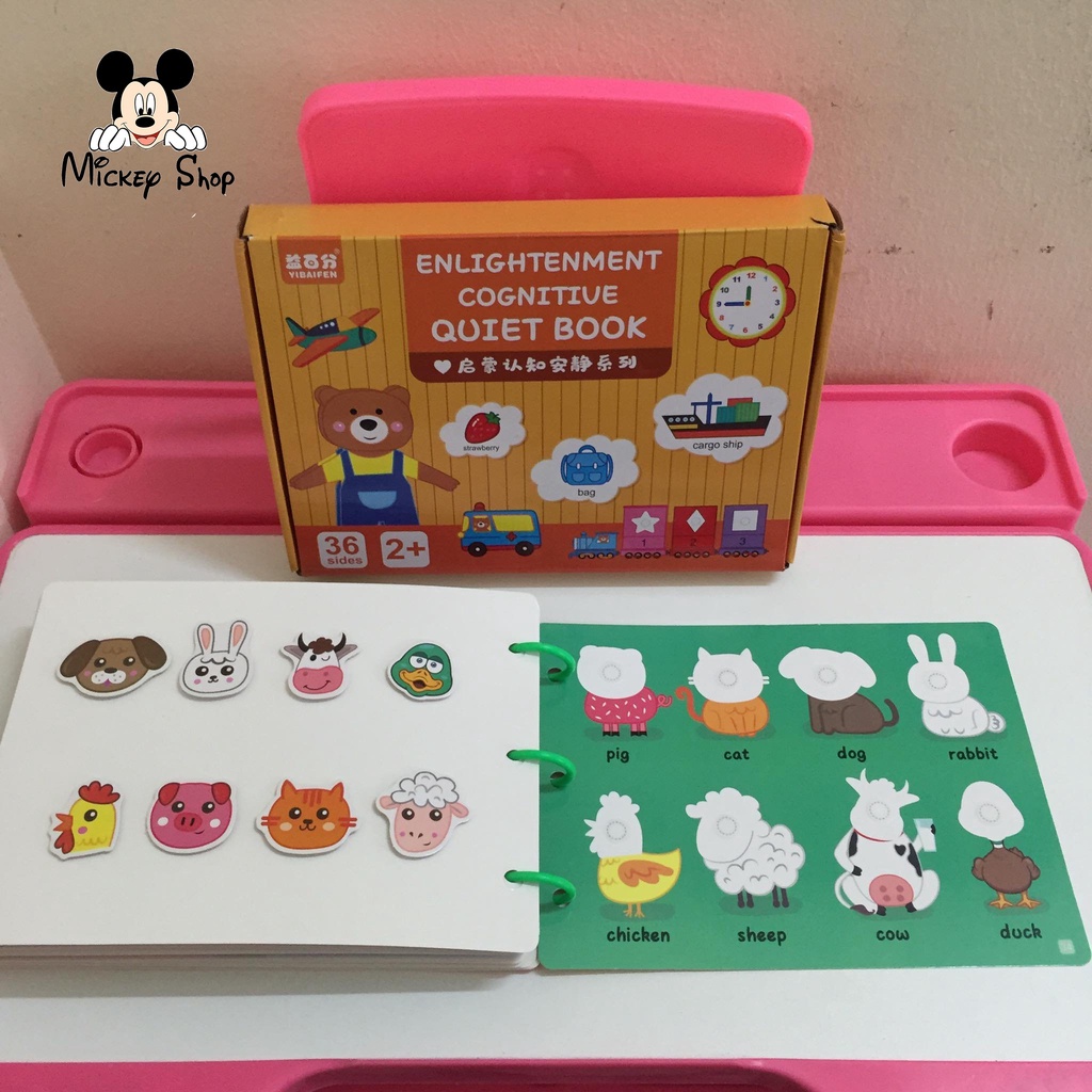 Bộ bóc dán montessori 17 chủ đề giáo dục sớm thông minh cho bé