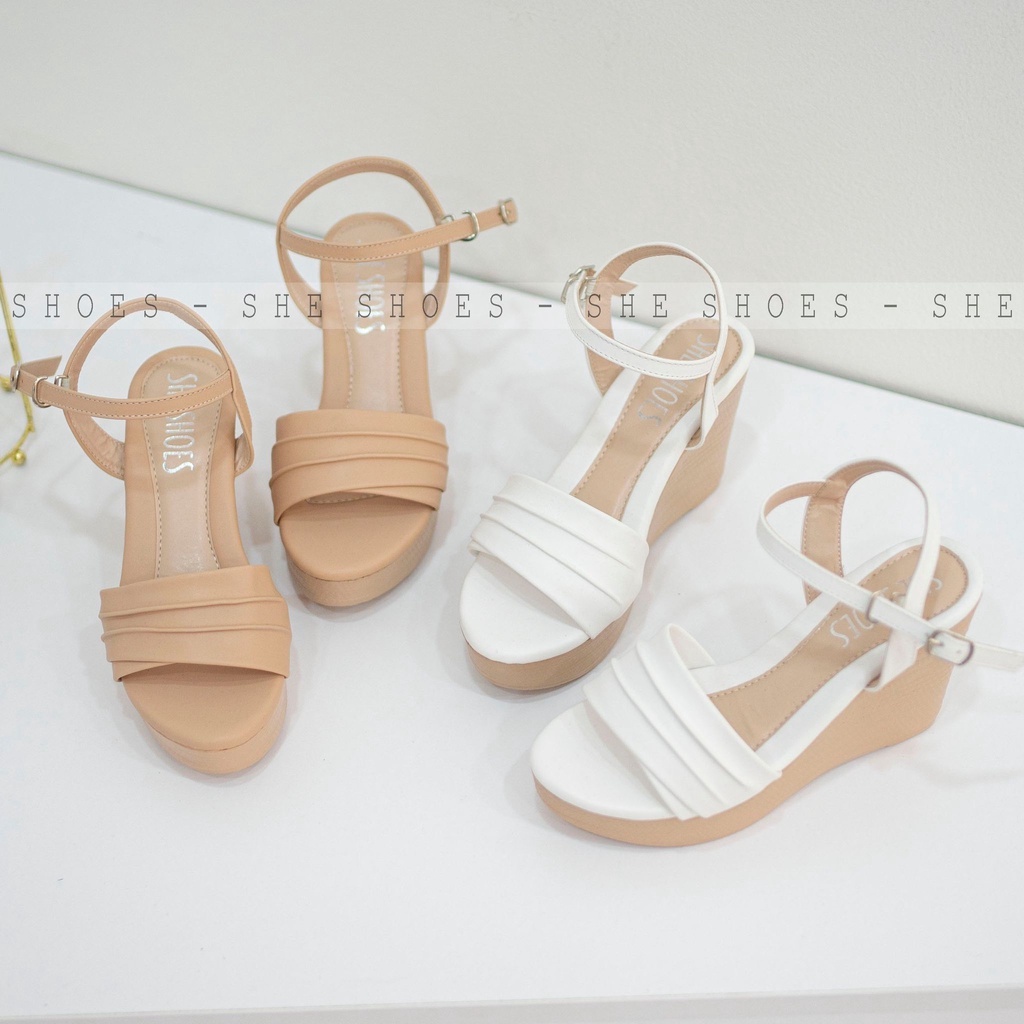 Giày sandal đế xuồng ♥️Freeship♥️ sandal quai ngang 9p siêu xinh. ĐỘC QUYỀN BỞI SHE SHOES