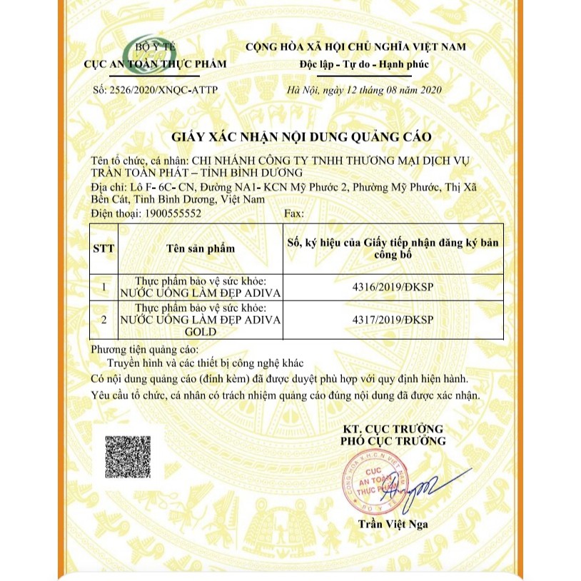 01 hộp GOLD ADIVA COLLAGEN 14 lọ/ hộp *MOPStore Onnut