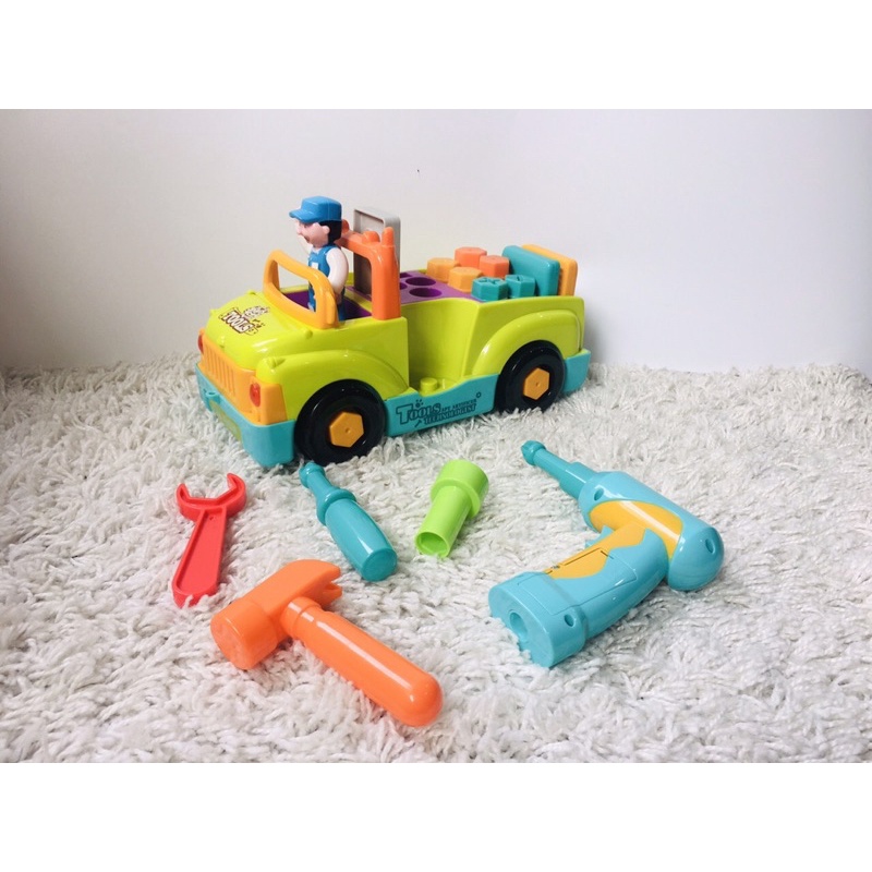 Xe ô tô cơ khí Hola toys.Xe sửa chữa.Đồ chơi thông minh 6109