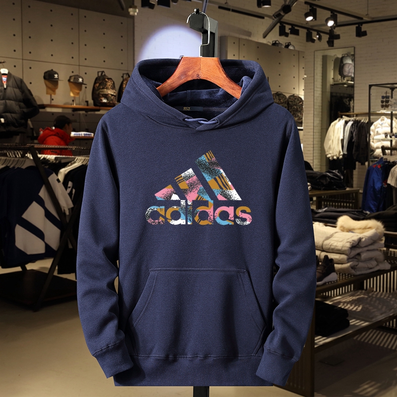 ADIDAS Áo Nỉ Nam Dài Tay Có Mũ Thời Trang Hàn