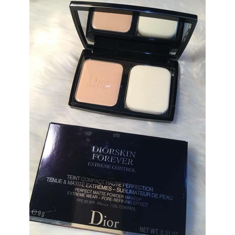 [SẴN TONE 010] Phấn Phủ Dior Dạng Nén Kiềm Dầu Diorskin Forever Extreme Control 9g Chính Hãng