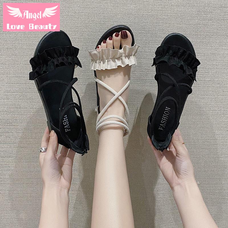 Giày Sandal Đế Bằng Phong Cách Hàn Quốc Thời Trang Mùa Hè Hàng Mới 2022 Dành Cho Bạn Nữ