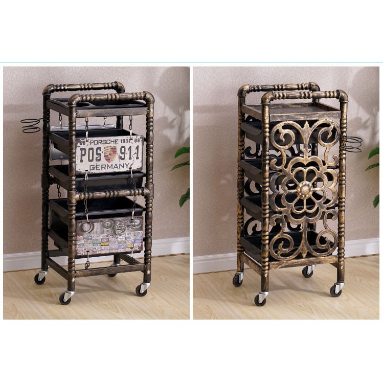 Barber shop xe đẩy