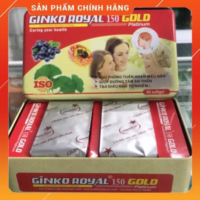 [ Nhà Thuốc Minh ] - HOẠT HUYẾT DƯỠNG NÃO - GINKO ROYAL 150 GOLD PLATINUM