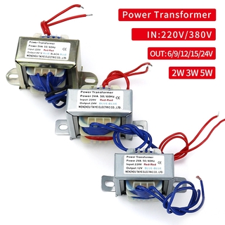 Máy biến áp mini ac-ac 220v input 6v 9v 12v 15v 24v 12v 9v-0-9v 2w / va