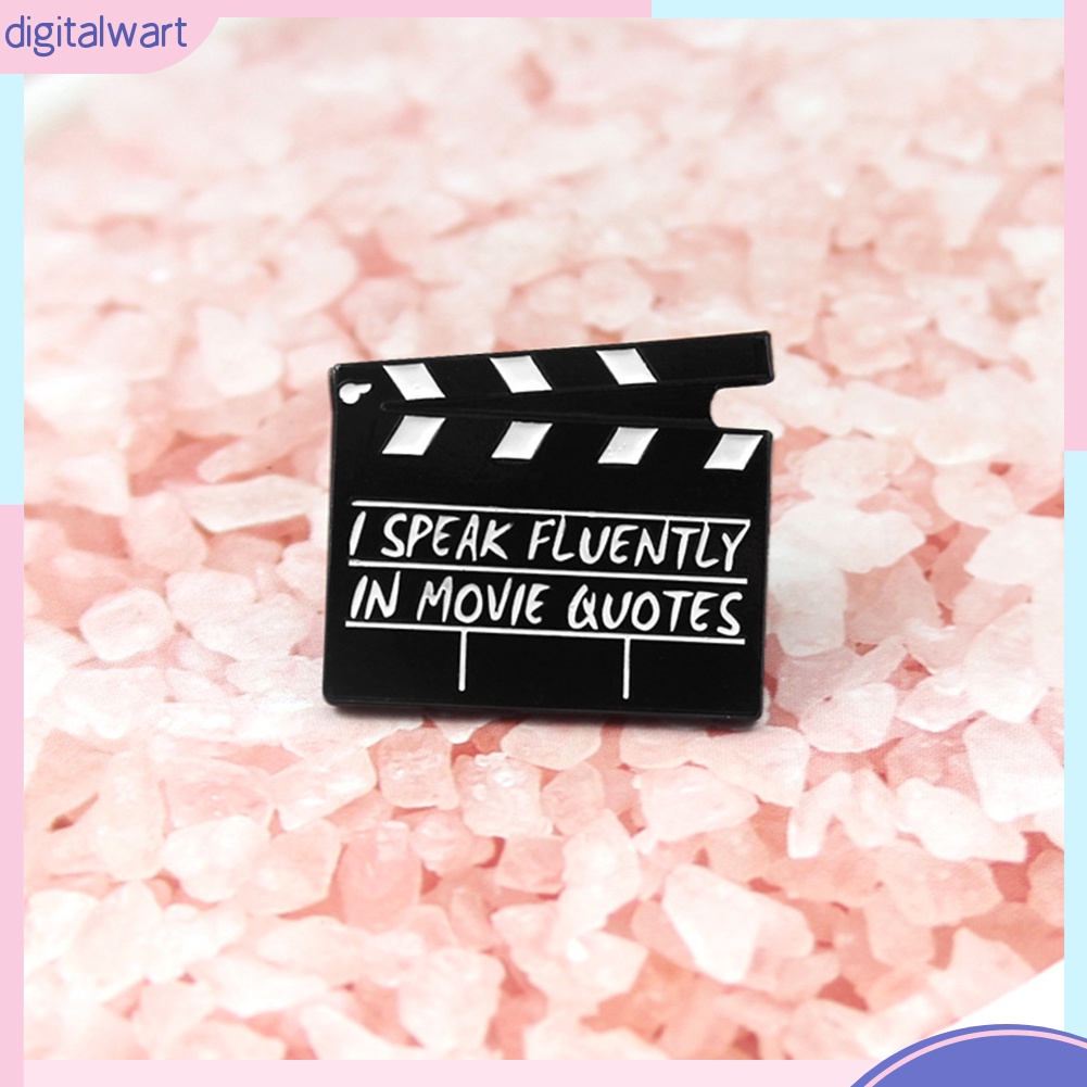 Huy hiệu cài áo hình biểu tượng quay phim tráng men sáng tạo