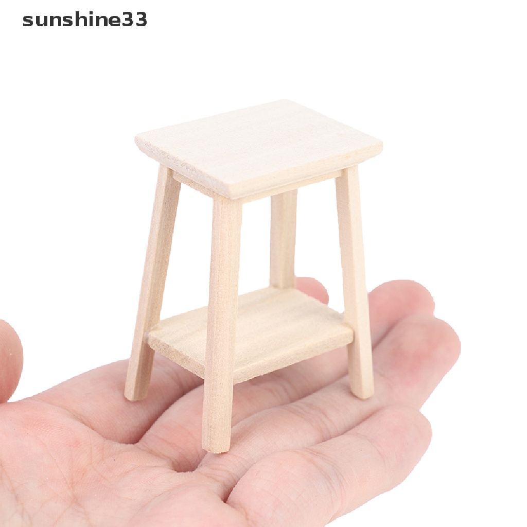 SU 1:12 Dollhouse Miniature Bonsai Stool Chair Model Furniture Accessories n