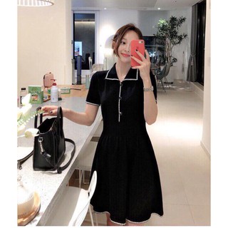 Váy nhung Vintage cổ điển thanh lịch