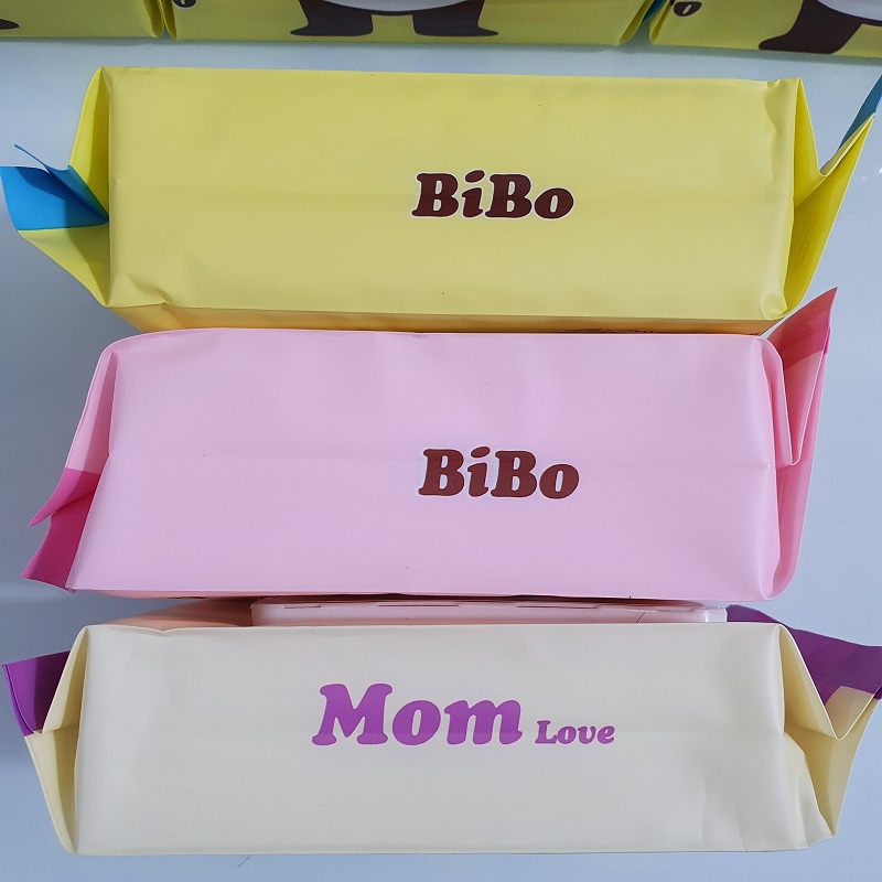 Combo 10 Bịch Khăn Giấy Ướt BIBO Cho Bé Không Mùi, Không Gây Kích Ứng Da 100 Tờ/Gói