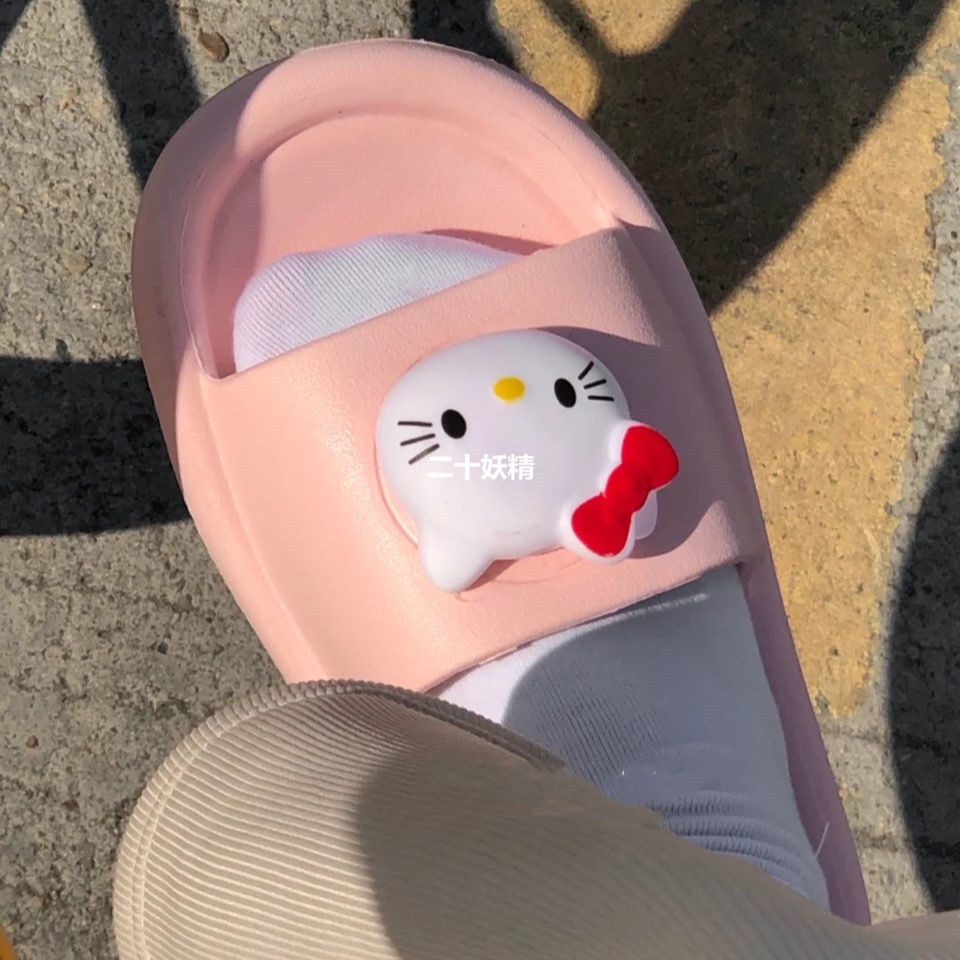 Dép Sandal Chống Trượt Họa Tiết hello kitty Dễ Thương Thời Trang Mùa Hè Cho Nữ