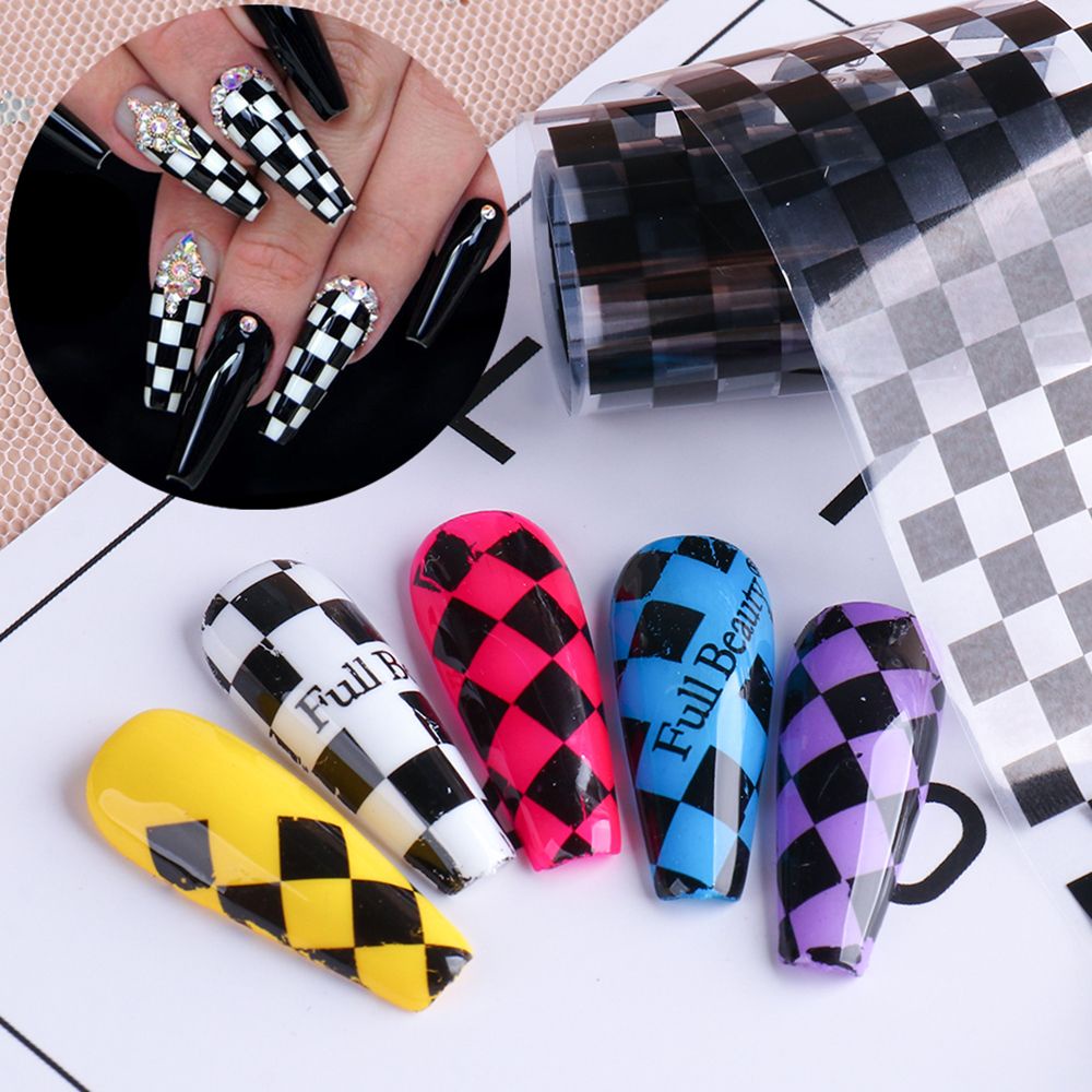 💎OKDEALS💎 New Nail Foils Sliders Wraps Abstract Image Nail Stickers Manicure Decals Snake Transfer Paper Nail Art Decorations Star Moon