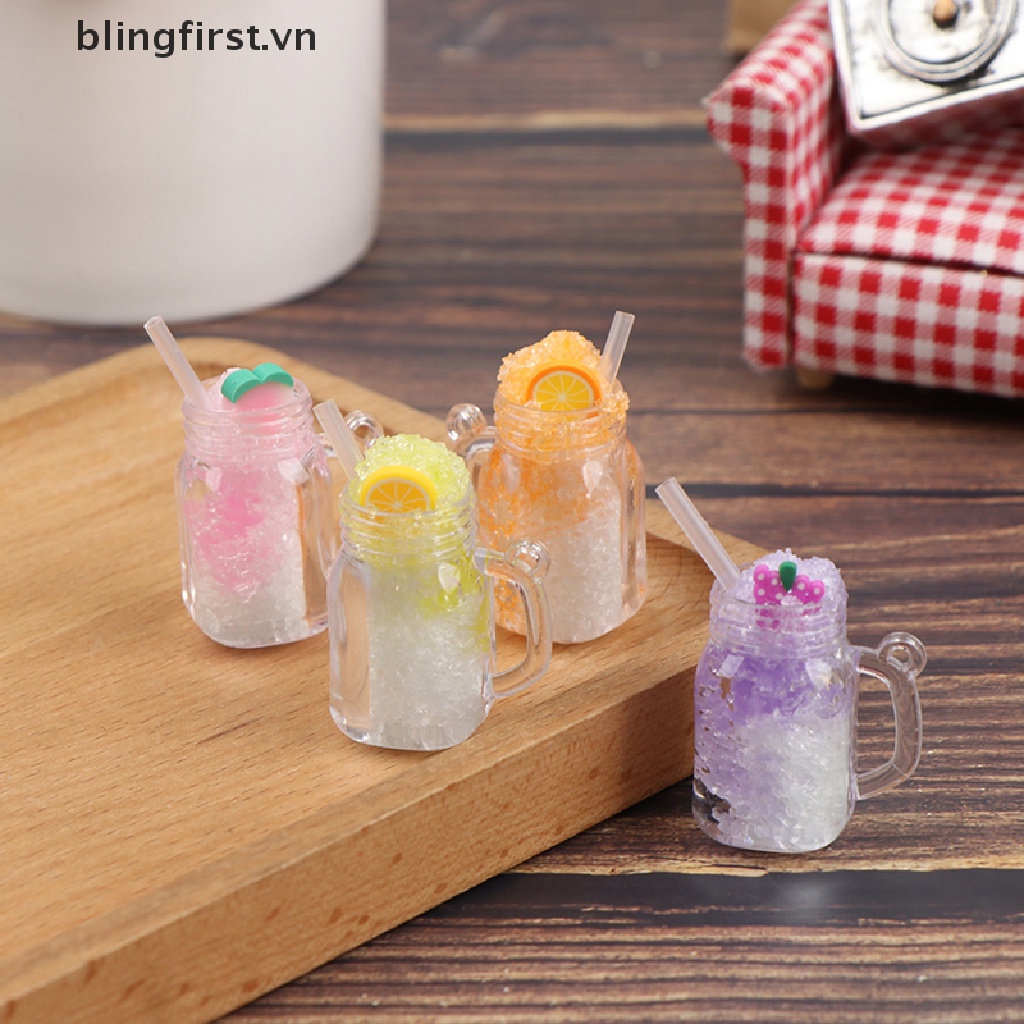 Cốc Đựng Nước Uống Mini Tỉ Lệ 1 / 12 Dùng Trang Trí Nhà Búp Bê