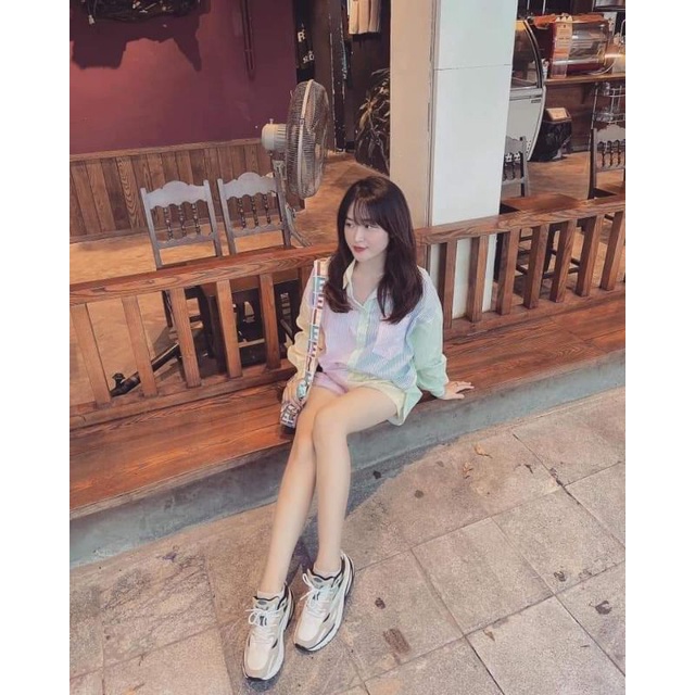 SET SƠ MI SỌC KÈM SHORT NGẮN VẢI PHỐI MÀU HÀNG XUẤT XỊN ZR 2021