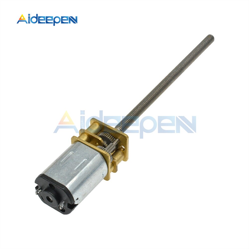 Động Cơ Giảm Tốc GA12-N20 DC 3V 6V 12V 15 30 60 100 200 800 1000RPM Kèm Vít M3 * 55 Cho Xe Tự Làm