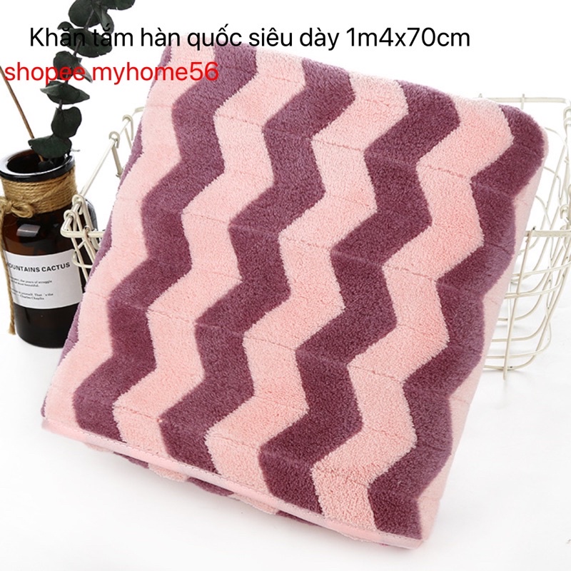 Khăn tắm đi biển bằng bông cao cấp xuất hàn quốc 1m4x70cm