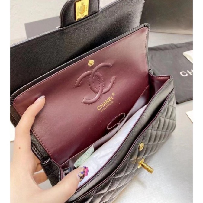 Túi xách nữ thời trang CN tag vàng da hột fullbox vip Ms 0180984