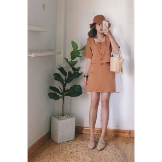 SET LINEN CỔ U ✔Kèm 100% ảnh thật✔