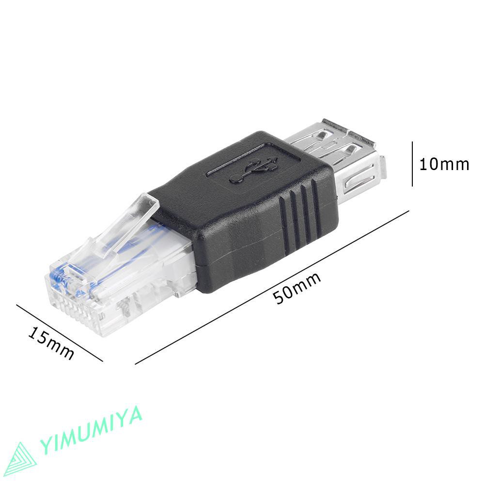Đầu dây cáp chuyển đổi từ Ethernet RJ45 đực sang USB cái mạng LAN nhỏ gọn tiện dụng | BigBuy360 - bigbuy360.vn
