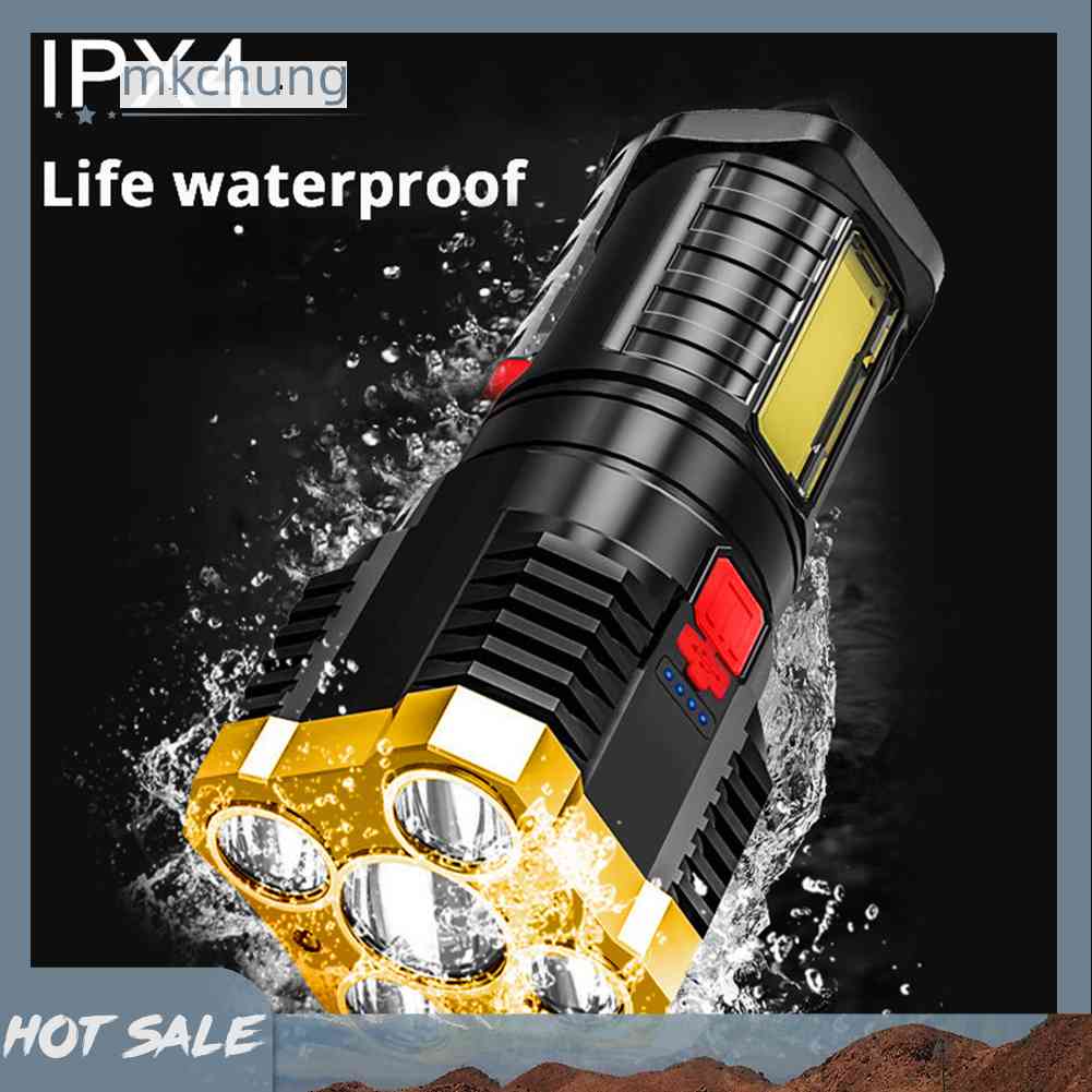 Đèn Pin Siêu Sáng 500LM COB Cắm Trại Tiện Dụng