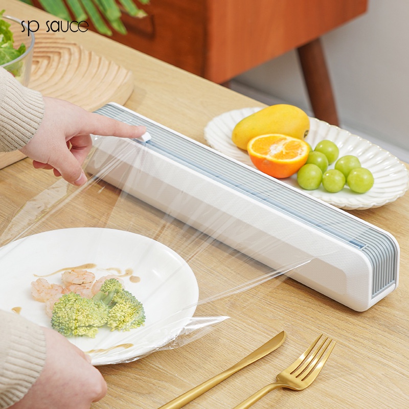 [Cực Đẹp] Hộp Cắt Màng bọc thực phẩm, Màng Thực Phẩm Có Lưỡi Nhạy PonnyHome