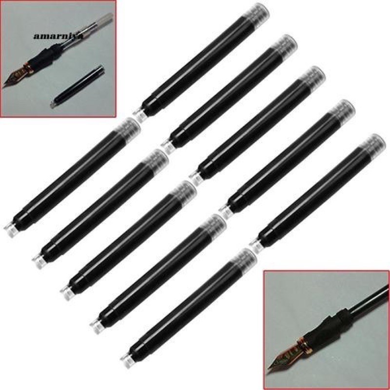 Set 6 ống mực bút máy mực ĐEN