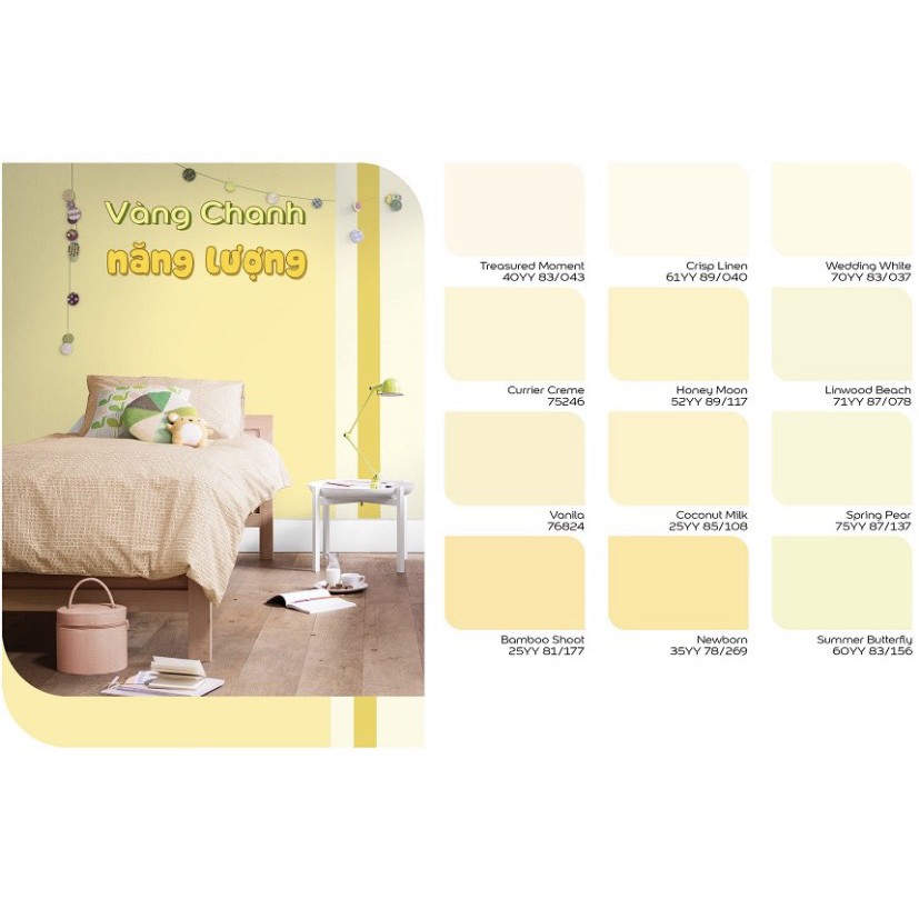 [HÀNG MỚI] Sơn nội thất Lau chùi Hiệu Quả Dulux Easy Clean (thùng 18L) - các màu nhạt