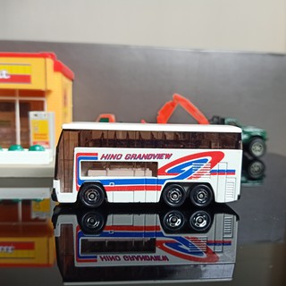 Mô hình Số 1 Tomica Bus Hino Grandview No.1 197x Made in Japan (bus 2 tầng)