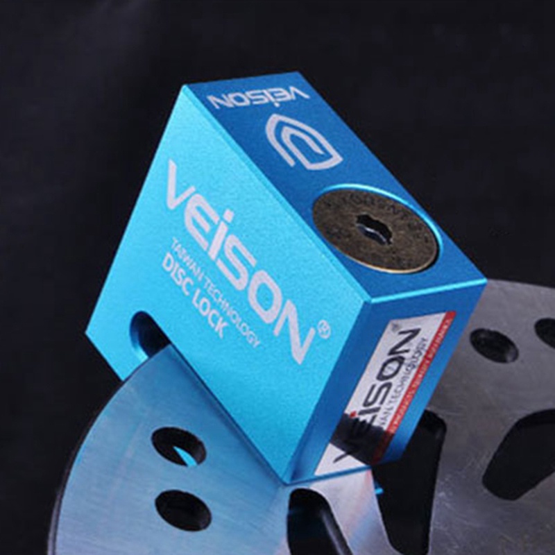 Bộ Khóa Đĩa Phanh Xe Đạp / Xe Máy Veison 6Mm Màu Vàng Chống Trộm Không Thấm Nước