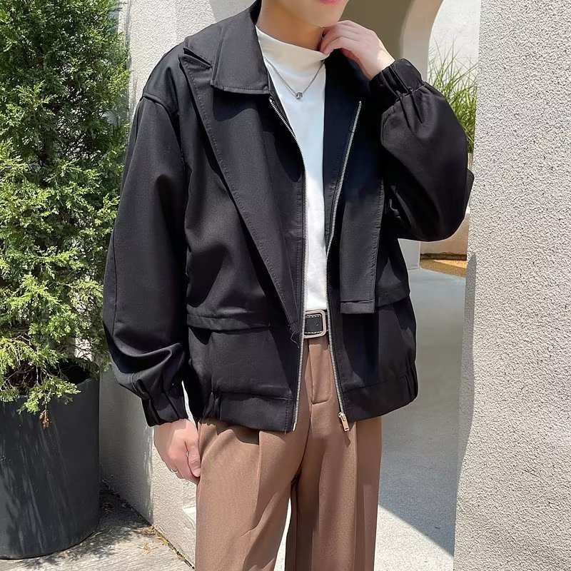 Áo Khoác Thể Thao Cao Cấp Phong Cách Retro Đường Phố Cho Nam